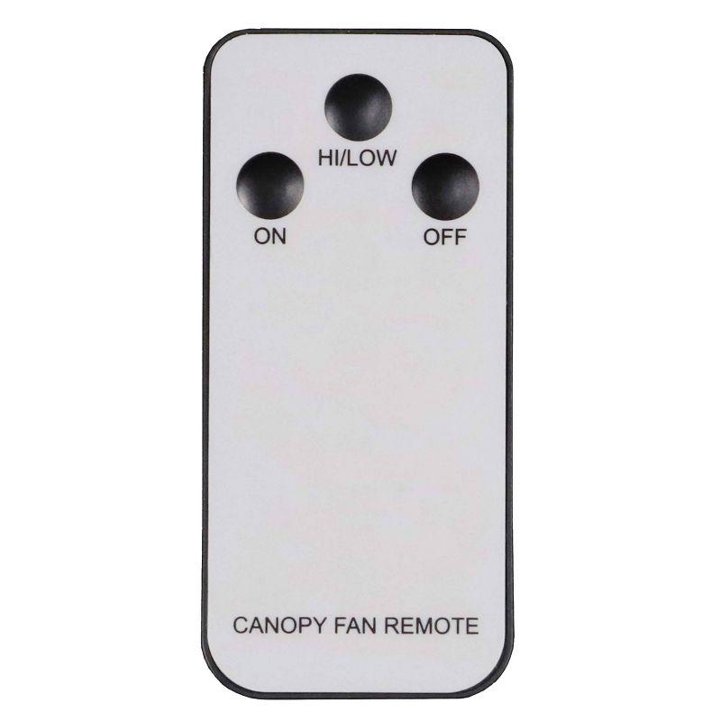Canopy Breeze Rechargable Canopy Fan with Remote Control: Portable, Indoor/Outdoor, 31" Blade, 2 Speeds, White