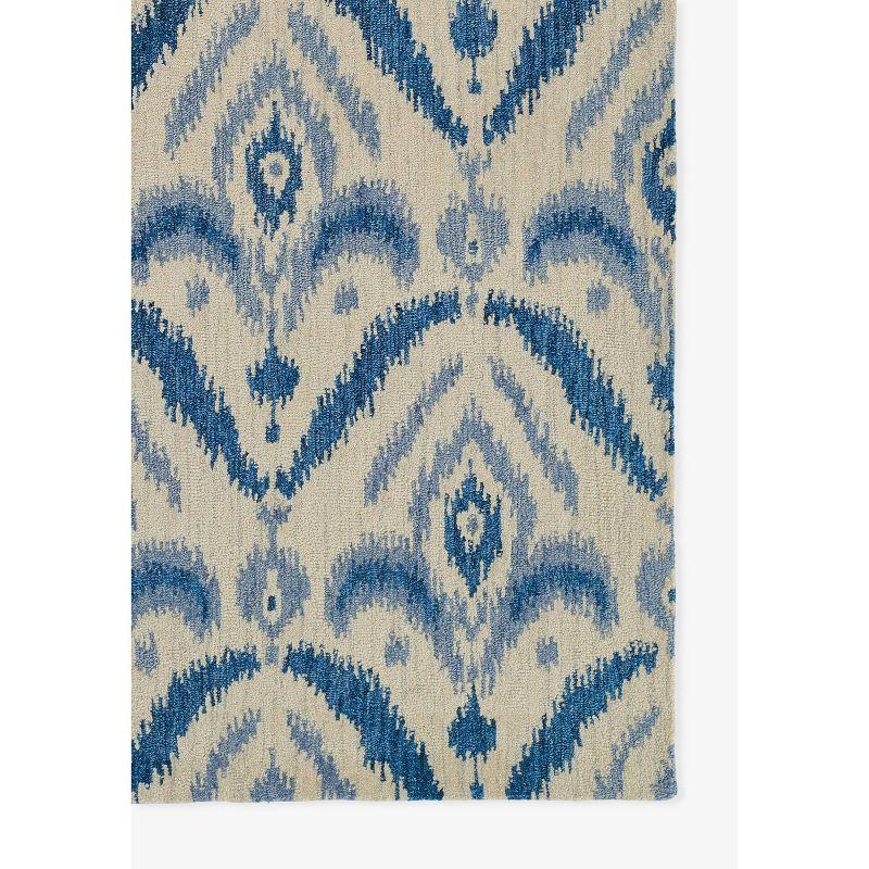 Momeni Leiden Ikat Elisha Handtufted Rug Blue