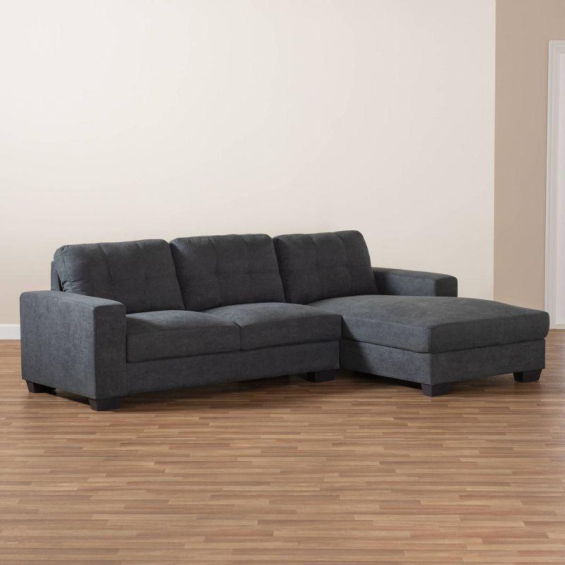 Langley Sectional Sofa - Baxton Studio