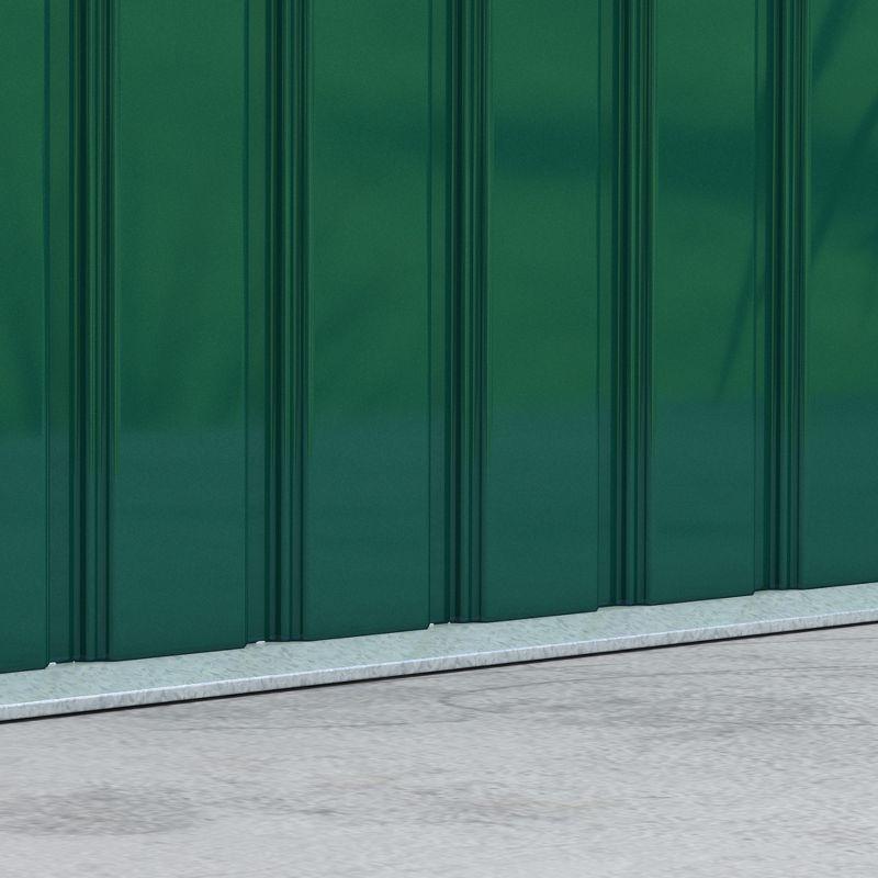 Outsunny Outdoor Lean-To Metal Storage Shed