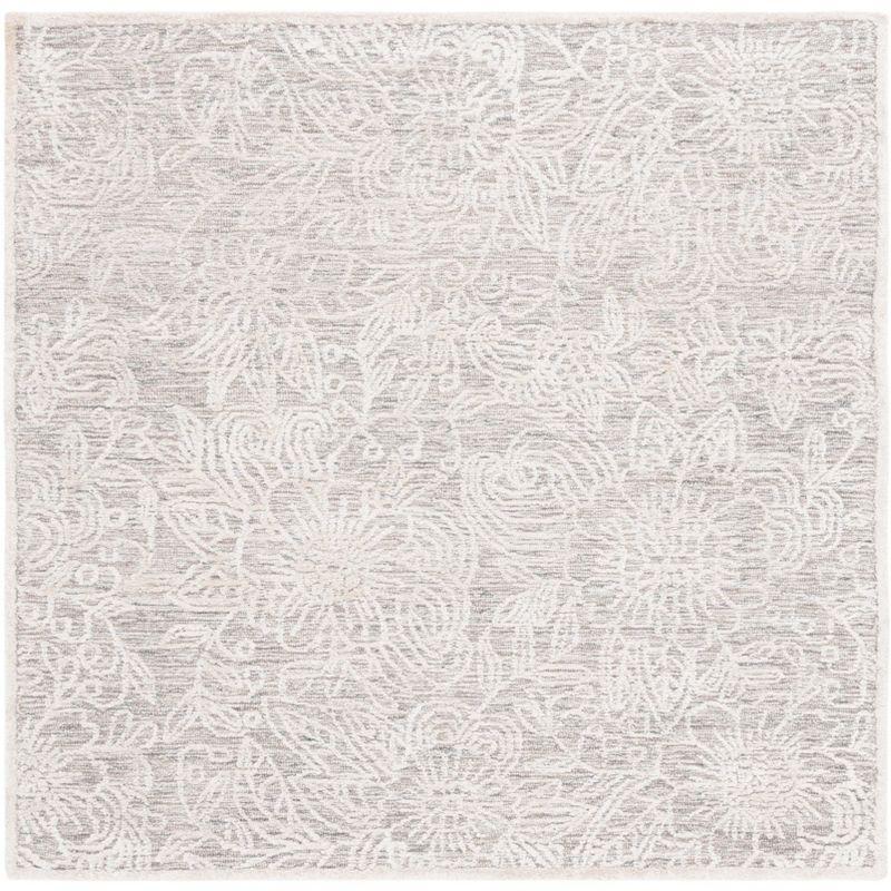 Precious PRE306 Hand Tufted Indoor Area Rug - 6'x6' - Grey/Ivory - Safavieh