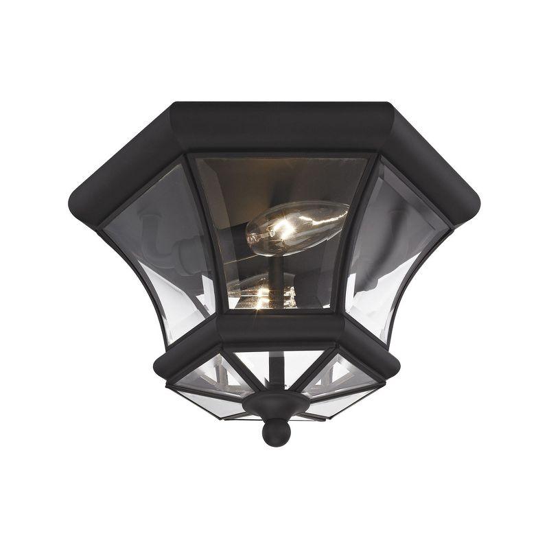 Livex Lighting Monterey/Georgetown 2 - Light Flush Mount in  Black