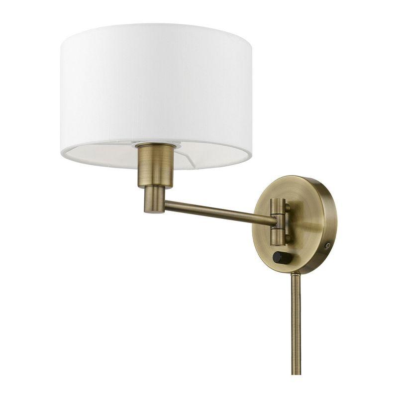 Livex Lighting 1 - Light Wall Light in  Antique Brass