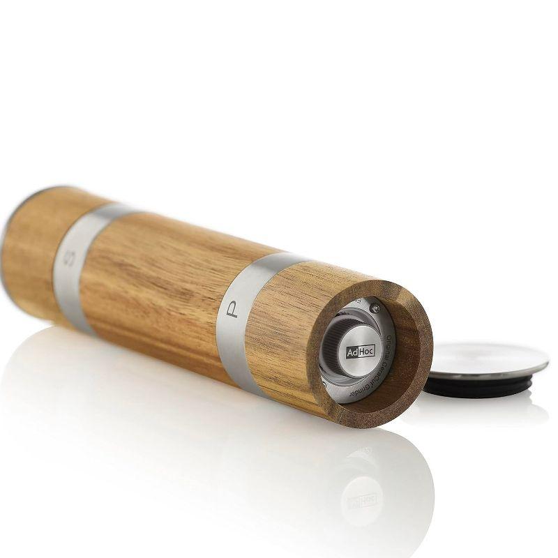 AdHoc Duomill Double Salt & Pepper Mill Acacia Wood