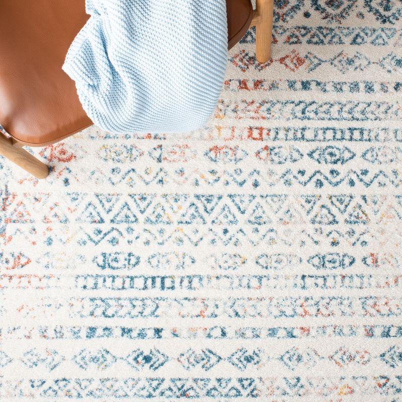 Tulum TUL271 Power Loomed Area Rug - Ivory/Rust - 4'x6' - Safavieh.