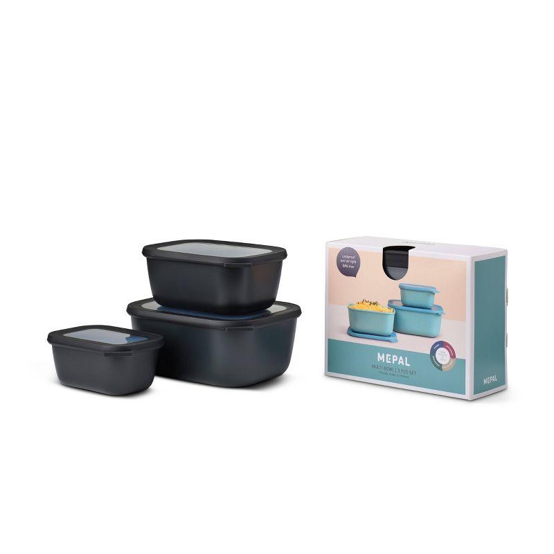 MEPAL Cirqula Food Storage - Set of 3 Containers and 3 Lids