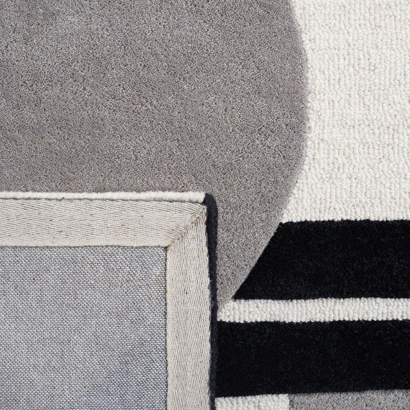 Rodeo Drive RD856 Hand Tufted Area Rug - Grey/Black - 3'x5' - Safavieh.