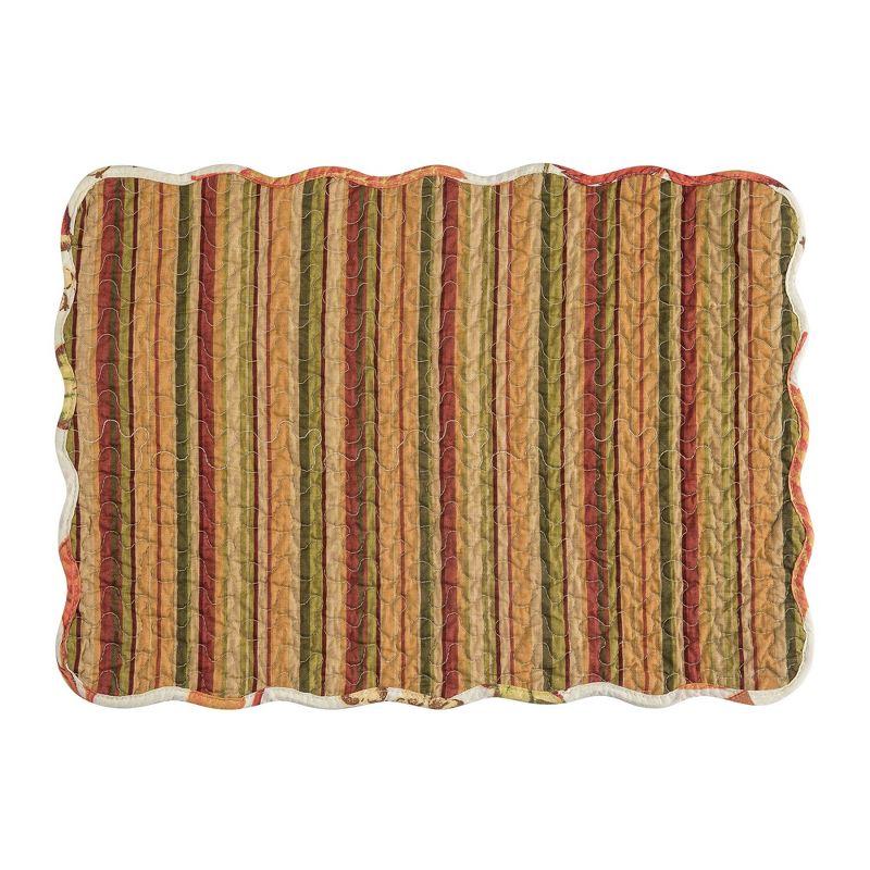 C&F Home Cotton Machine Washable Reversible Placemats