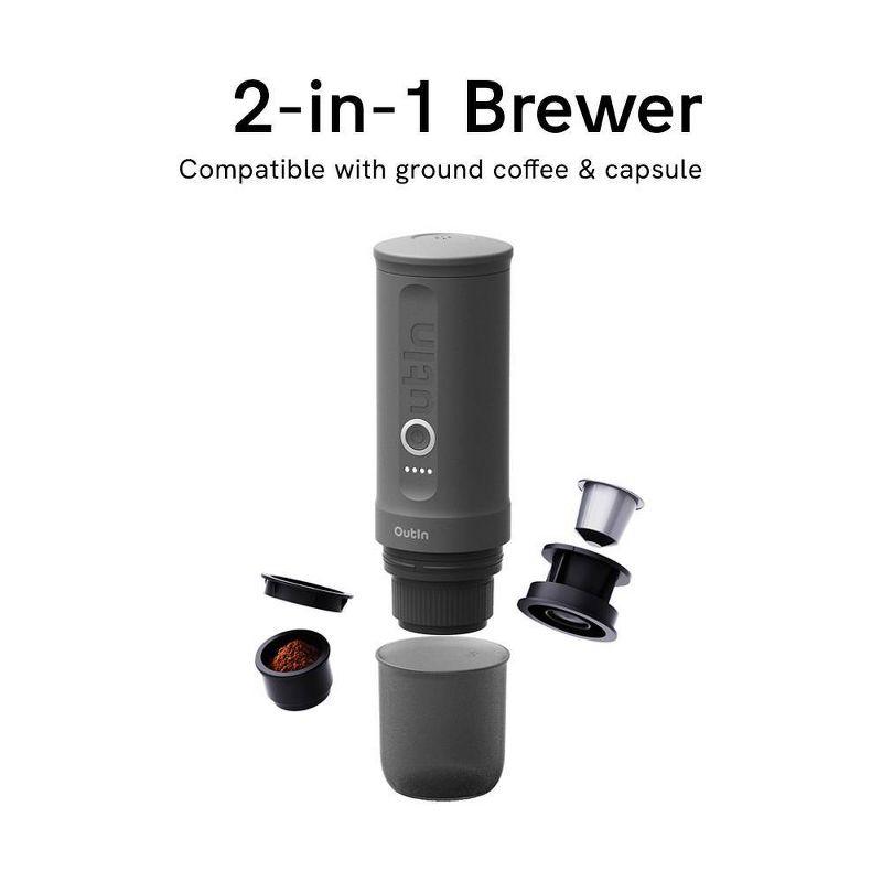 OutIn Nano Portable Electric Espresso Machine Space Gray