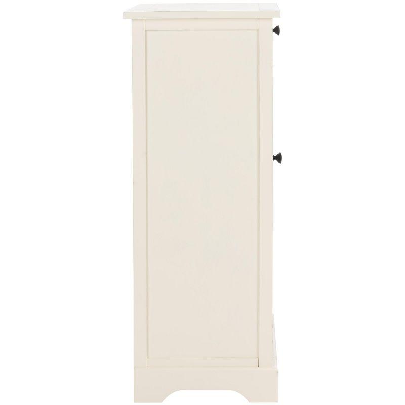 Raven Storage Unit - AMH5703 - Distressed Cream - Safavieh Couture