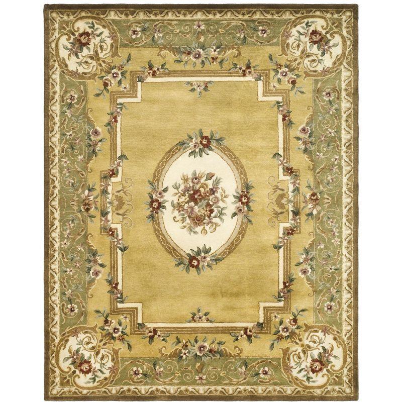 Ivory Elegance Hand-Tufted Wool Rectangular Area Rug - 54" x 16"