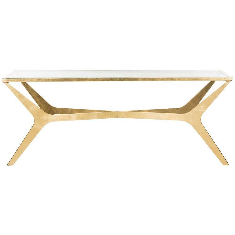 Edythe Coffee Table - Gold/Clear - Safavieh