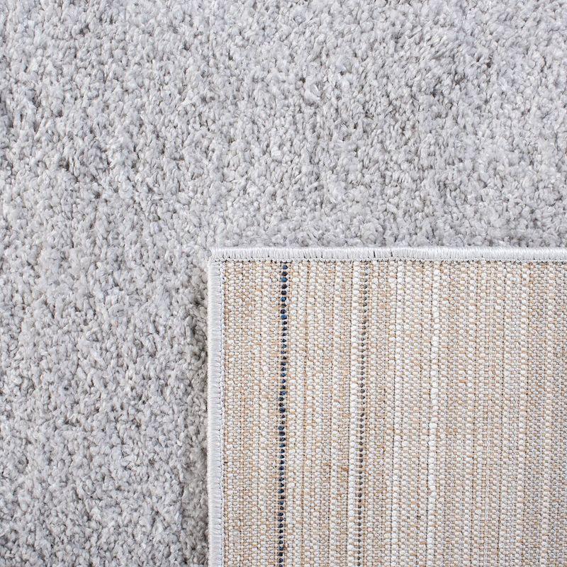 August Shag 500 AUG511 Power Loomed Indoor Area Rug - Light Grey - 5'3"x7'7" - Safavieh