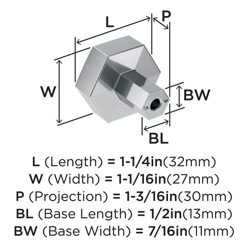 Caliber 1 1/4" Diameter Geometric Knob