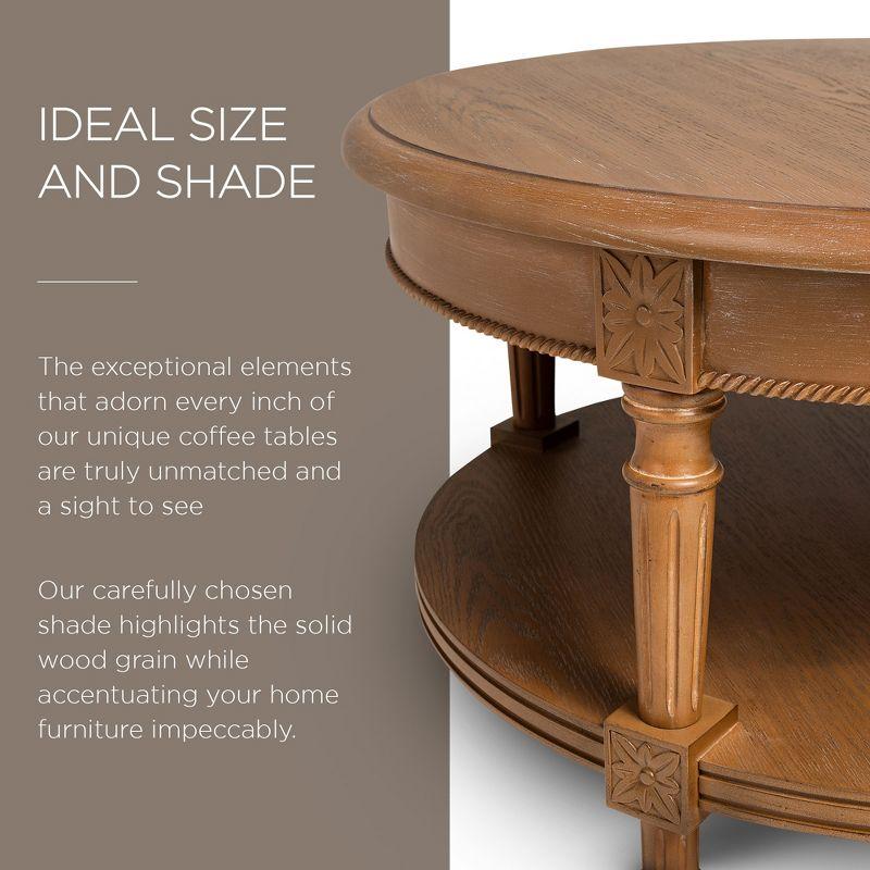 Maven Lane Maven Lane Pullman Round Wooden Coffee Table