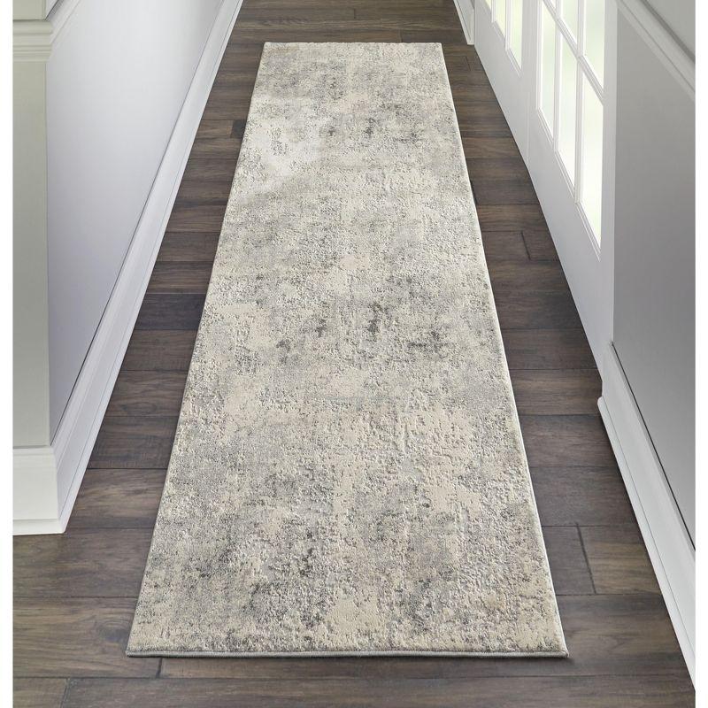 Nourison Rustic Textures Modern Indoor Area Rug Grey/Beige 2'2" x 7'6"