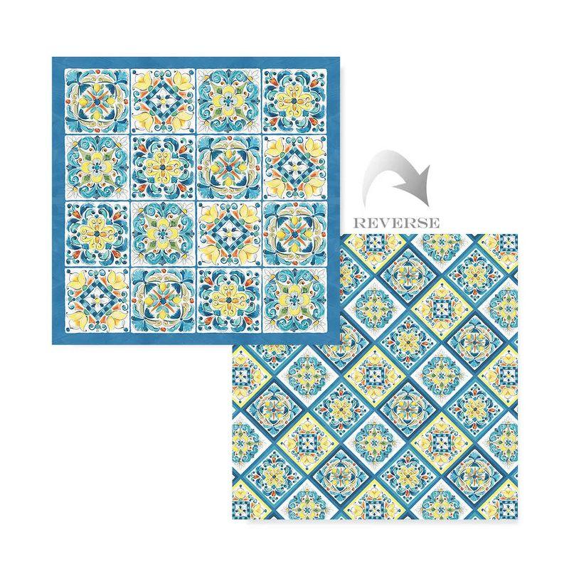 Laural Home Mediterranean Breeze Cotton Machine Woven Quilt Set