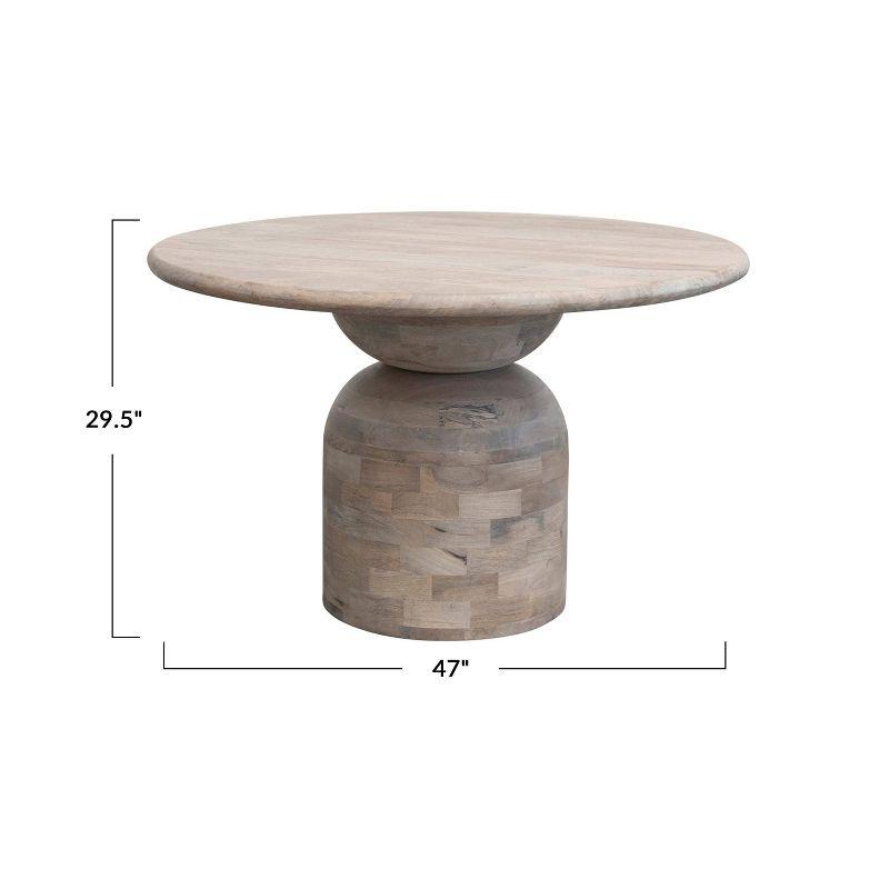 Kashida Round Solid Wood Dining Table