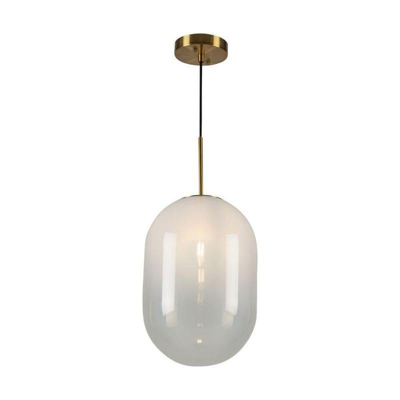 Artcraft Lighting Vita 1 - Light Pendant in  White/Brass