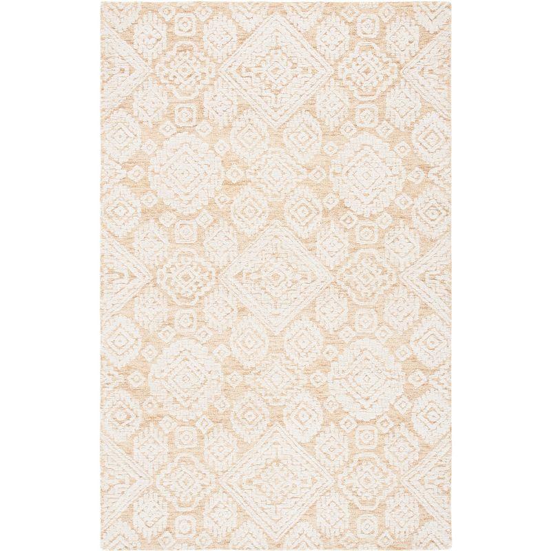 Metro MET987 Hand Tufted Indoor Area Rug - Gold/Ivory - 6'x9' - Safavieh