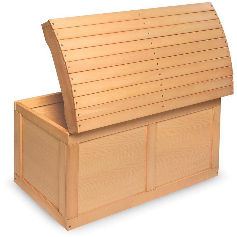 Badger Basket Hardwood Barrel Top Toy Chest - Natural