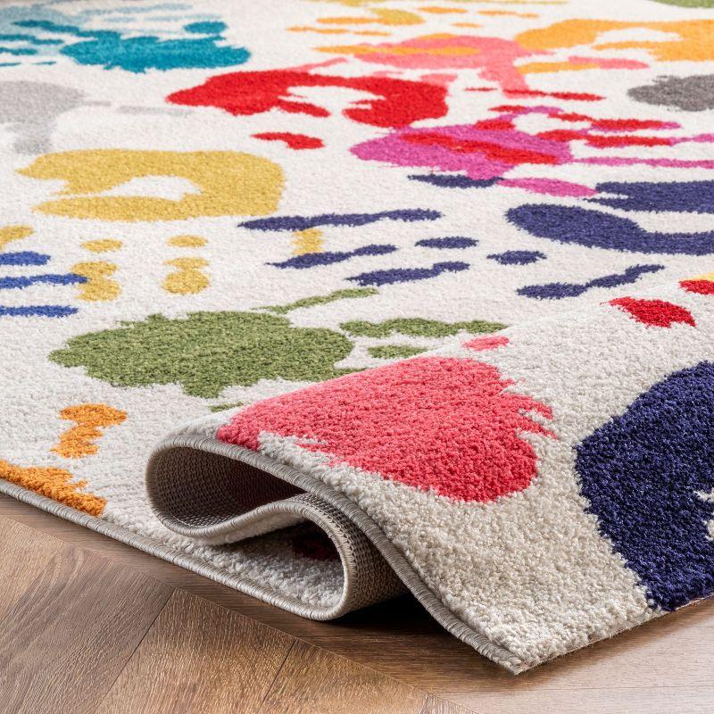 Nuloom Pinkie Handprint Kids Indoor Area Rug