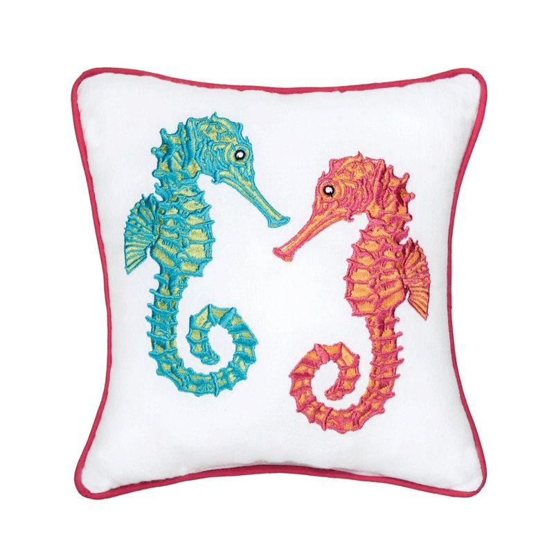 C&F Home Seahorse Duo Petite Size Accent Throw Pillow