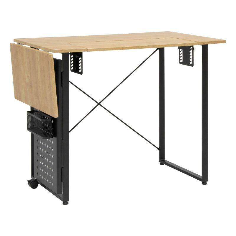 Pivot Sewing Machine Table with Swingout Storage Panel - studio designs