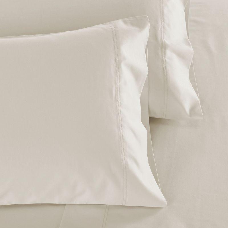 Luxury 600 Thread Count Pillowcases - 100% Cotton Sateen, Soft, Cool & Breathable by California Design Den