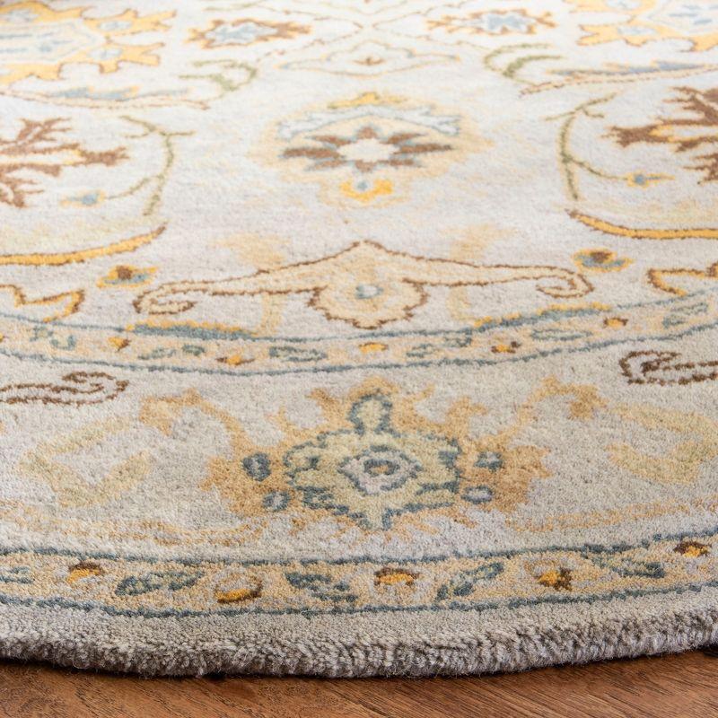 Heritage HG734 Handmade Runner Rug - 2'3"x12' - Light Grey/Grey - Safavieh