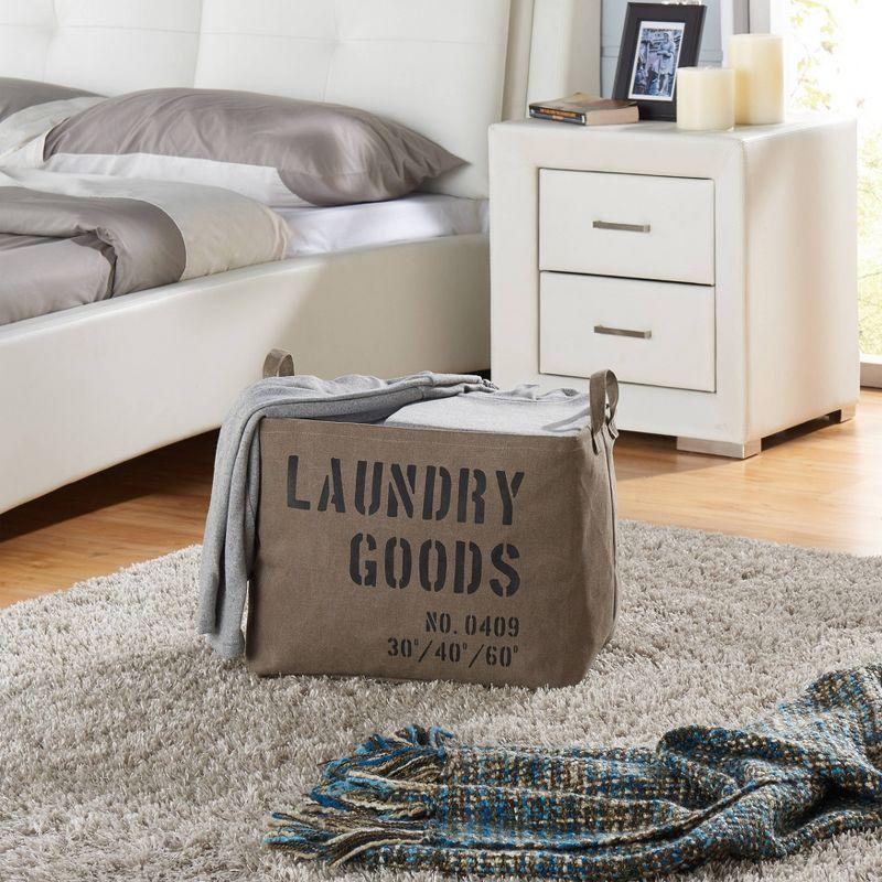 Danya B. Army Canvas Laundry Basket