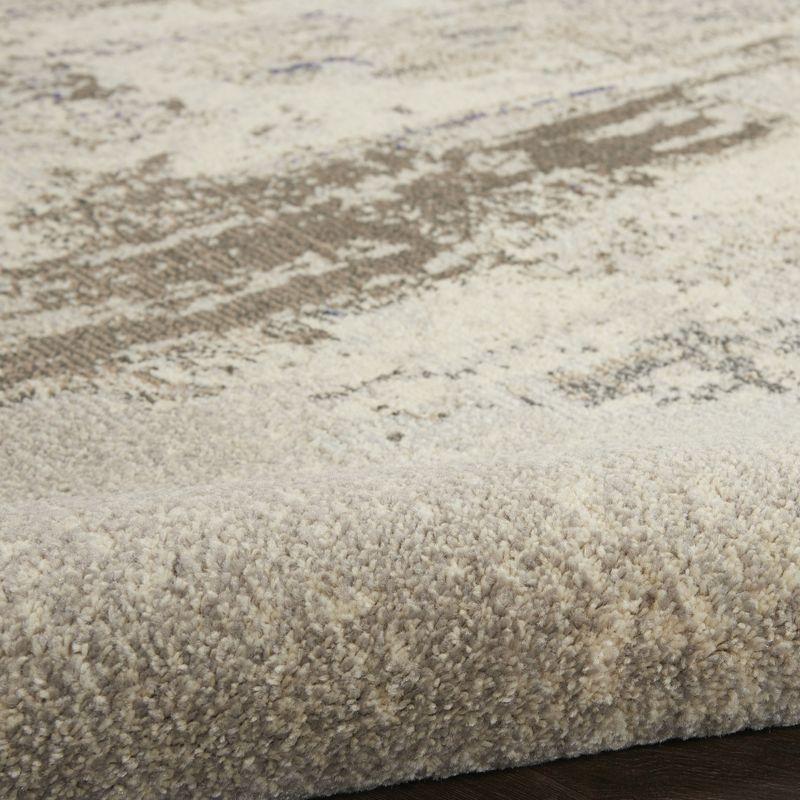 Nourison Celestial CES02 2'2" x 10' Ivory/Grey Area Rug