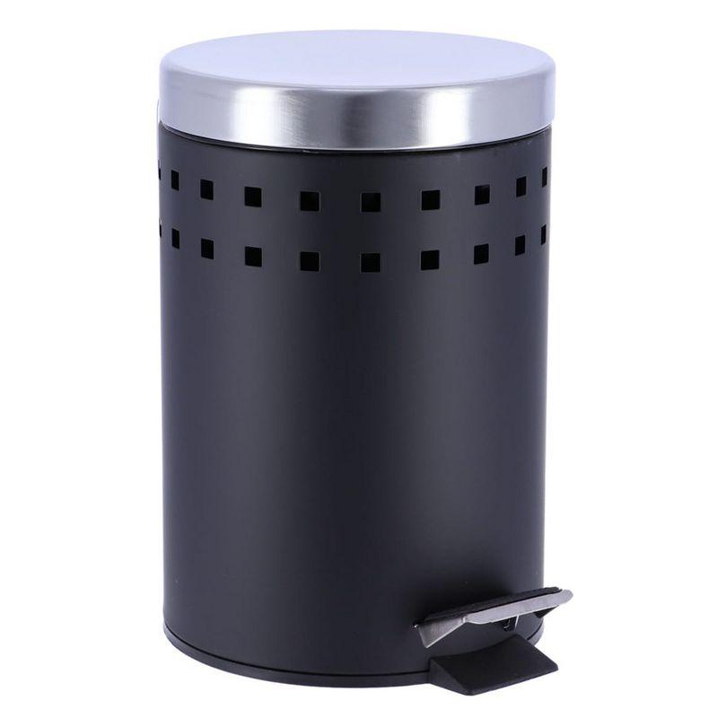 6502 Metal Step On Waste Basket - 0.8 Gallons