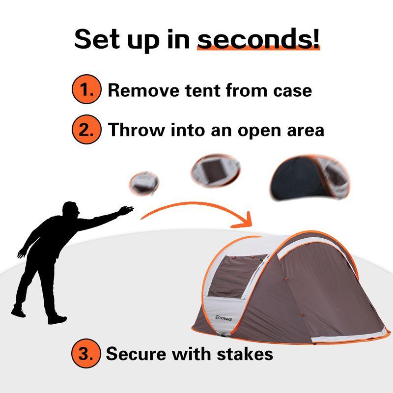 EchoSmile 2-Person Pop Up Camping Tent