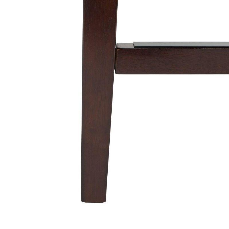 Nikita Counter Stool (Set of 2) - BST6303 - Brown/Espresso - Safavieh