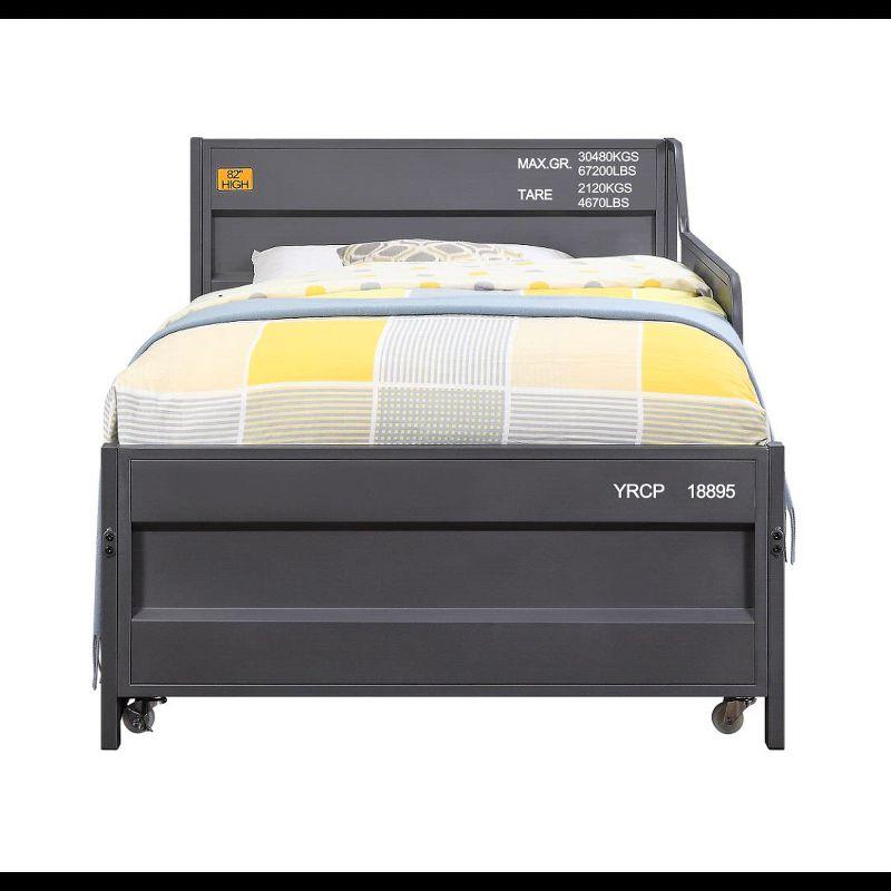 Acme Furniture Twin/Full Cargo Bed Gunmetal Finish