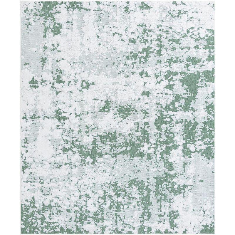 Unique Loom Abbey Collection Area Rug - Westminster (8' 2" x 10' Rectangle Green/Ivory)