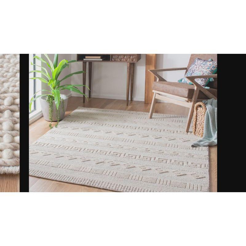 Natural Fiber NF553 Hand Woven Area Rug - Beige/Ivory - 4'x6' - Safavieh.