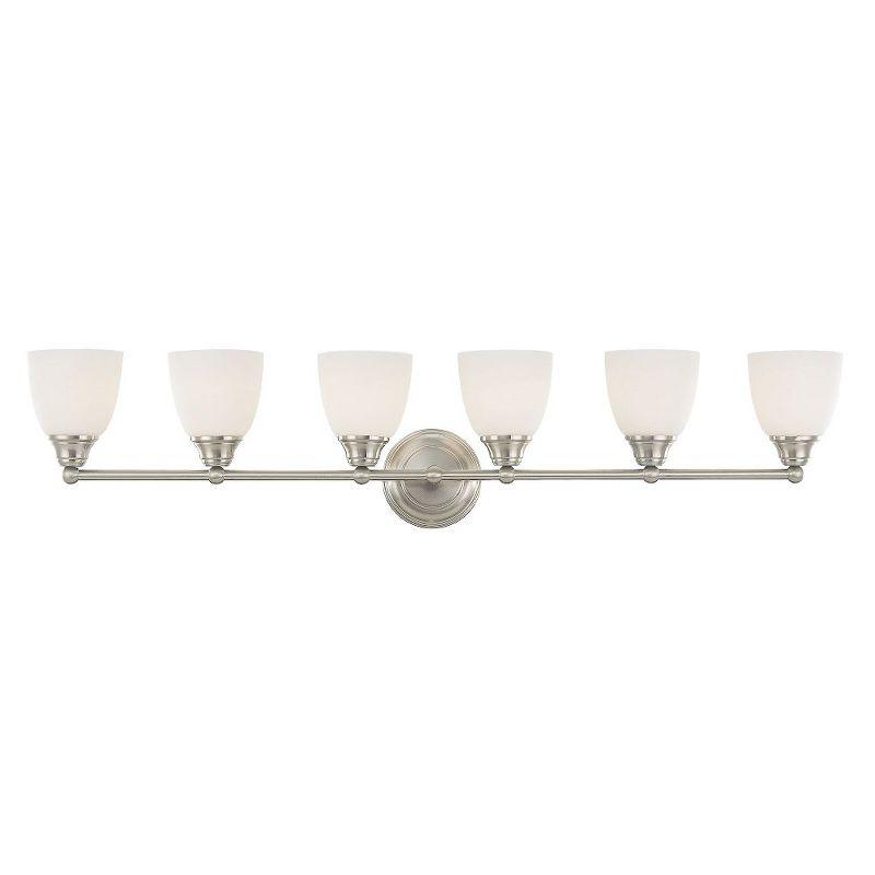 Livex Lighting Somerville 6 - Light Vanity in  Brushed Nickel