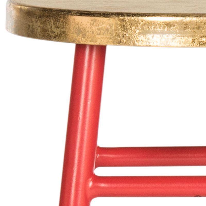 Emery Dipped Gold Leaf Counter Stool  - Safavieh