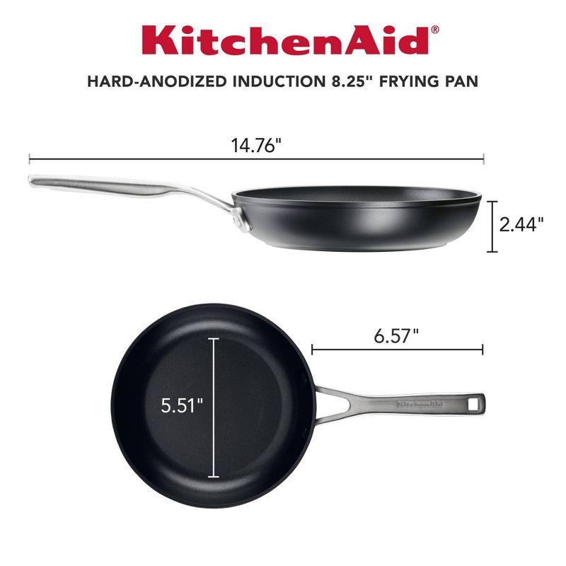 Kitchenaid Hard-Anodized Induction Nonstick Frying Pan, 8.25-Inch