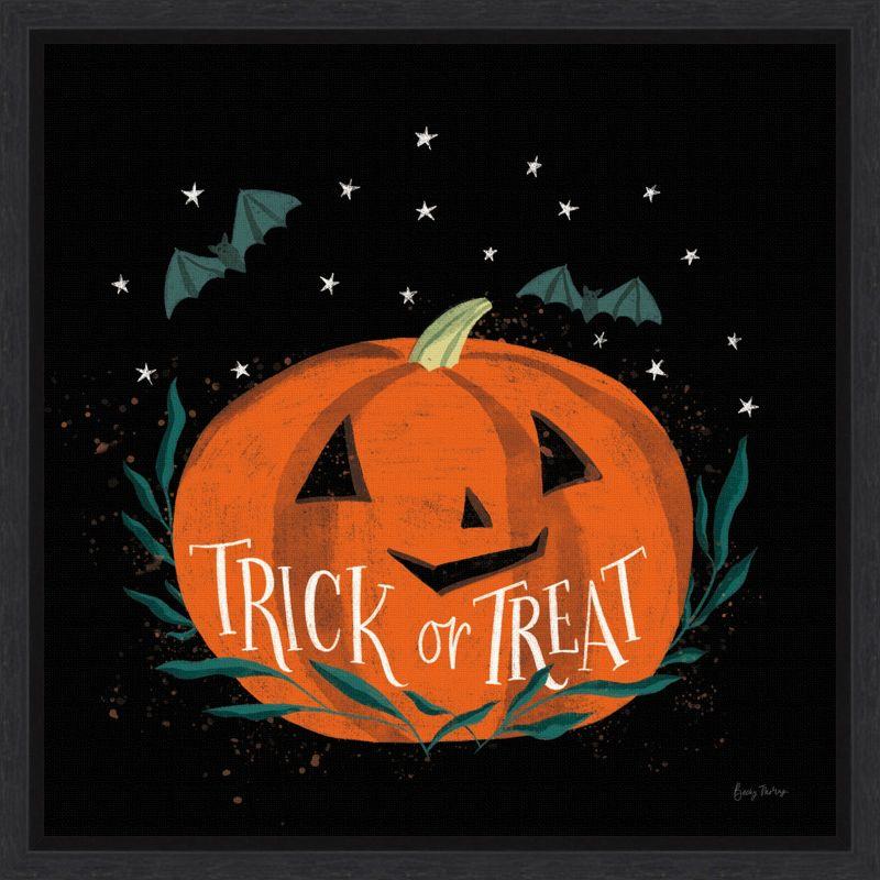 Becky Thorns Halloween Pumpkin Canvas Print 16 x 16 Inches