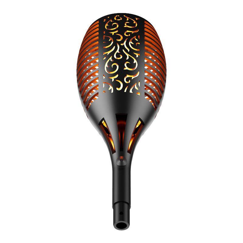 XODO FL1 Solar Outdoor Lights, 4-PK Solar Flickering Light, Pathway Lighting