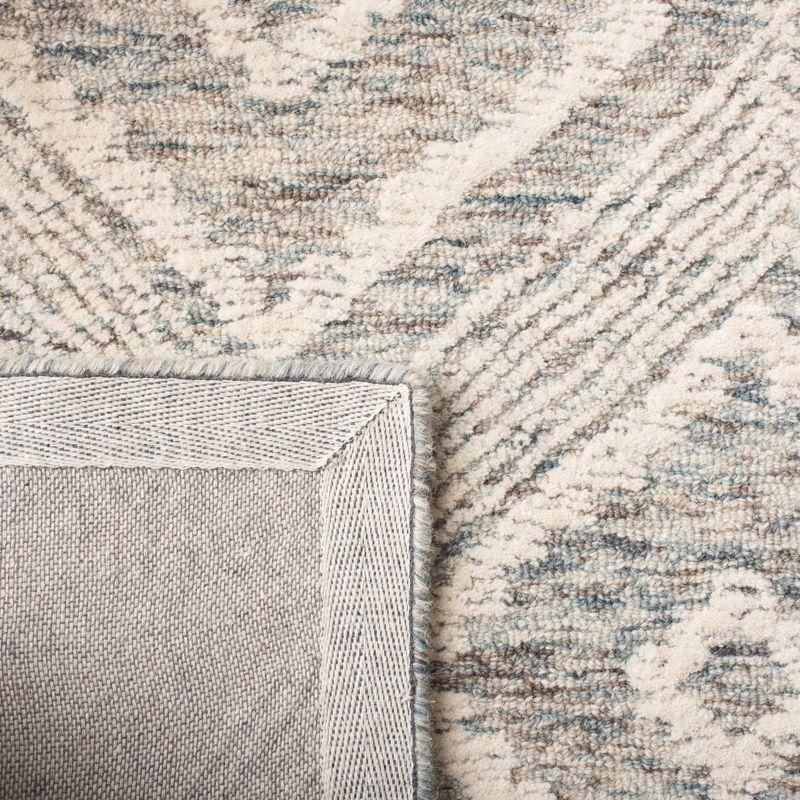 Abstract ABT347 Hand Tufted Area Rug - Ivory/Denim - 8'x10' - Safavieh .