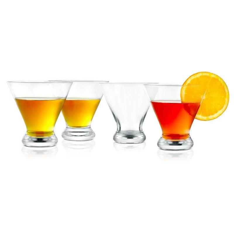 NutriChef 4 Pcs. of Crystal-Clear Whiskey Glasses - Ultra Clear, Elegant Clear Whiskey Glasses, Hand Blown