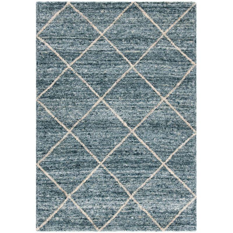 Himalaya HIM423 Handmade Area Rug - 4'x6' - Blue/Gold - Safavieh