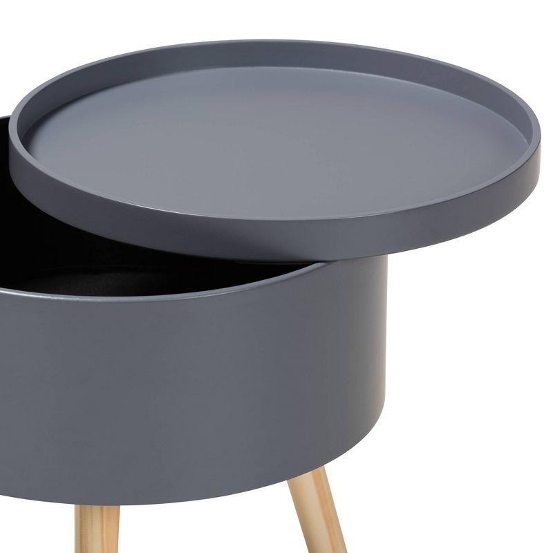 Jessen Wood Nightstand with Removable Top Gray - Baxton Studio