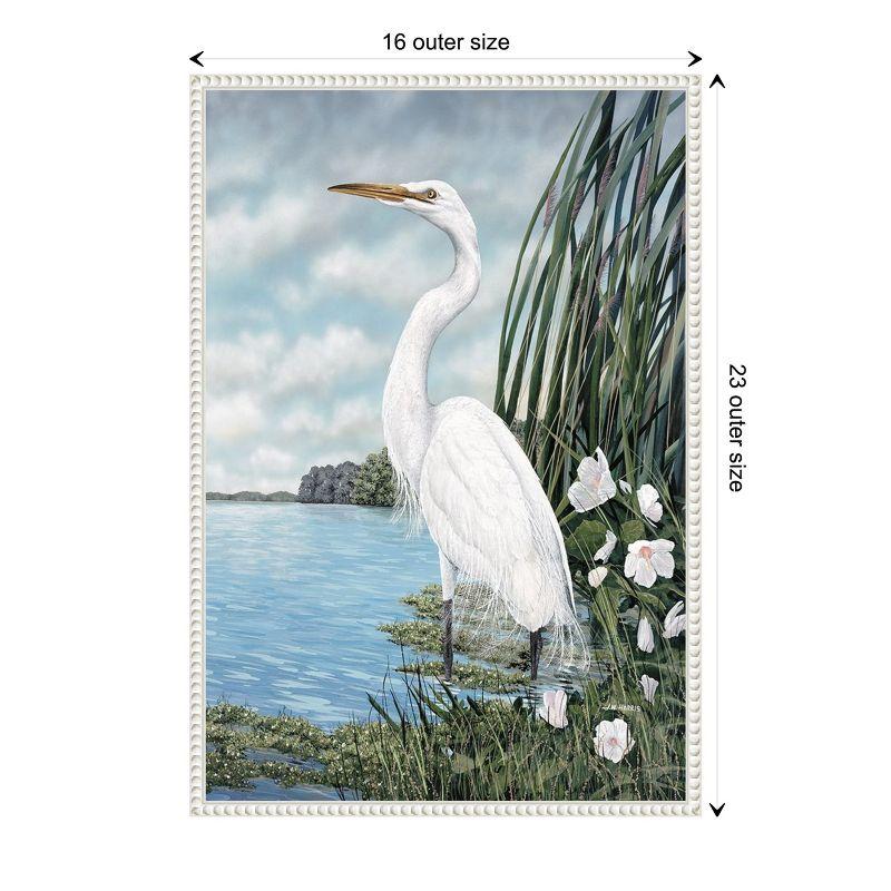 Amanti Art Great White Egret by James Harris Framed Canvas Wall Art