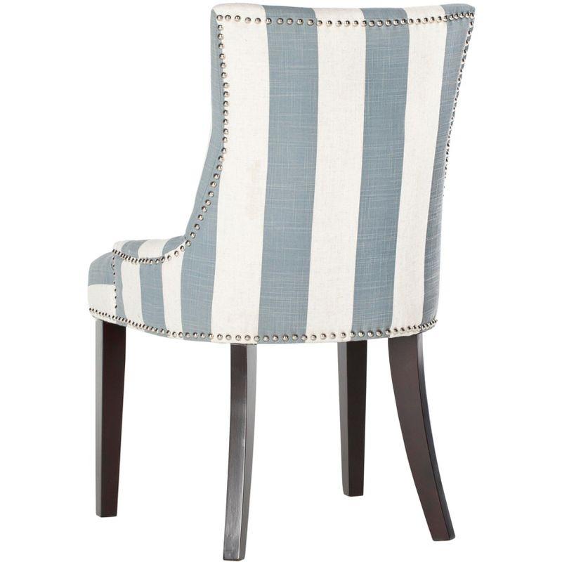 Lester 19" H Dining Chair With Nail Head Trim (Set of 2) - MCR4709 - Grey/White - Safavieh Couture