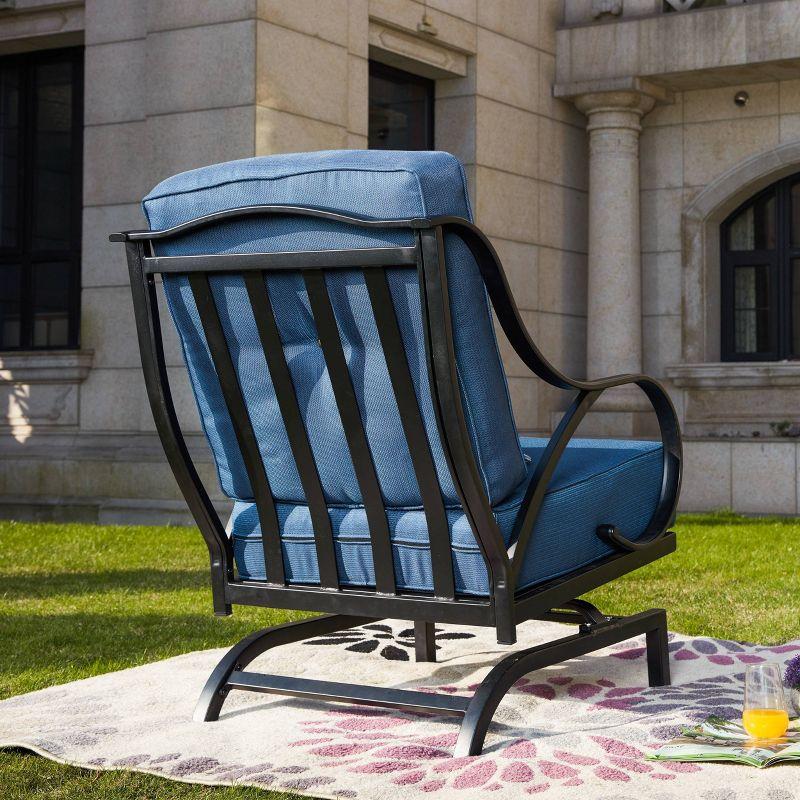 Steel Spring Patio Accent Chair - Lokatse